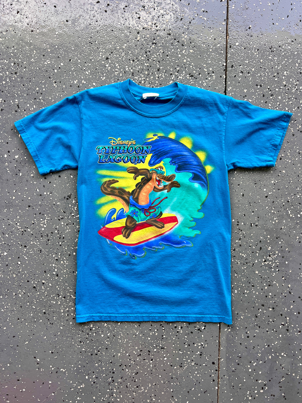 1408 - Blue Typhoon Lagoon Surfing Lagoona Gator Tee - NT/S