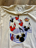 1229 -Beige All-Star Music Resort Music Note Shirt - XL