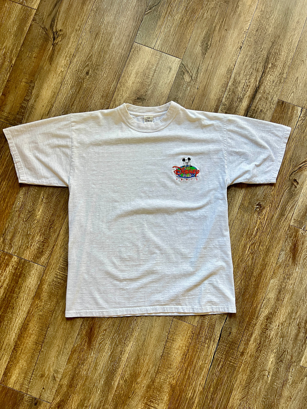 1230 -Grey Embroidered The Disney Store Paris Pocket Shirt - L