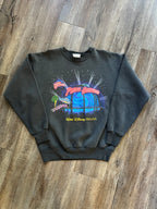 734 -Black Planet Hollywood WDW Logo Crewneck