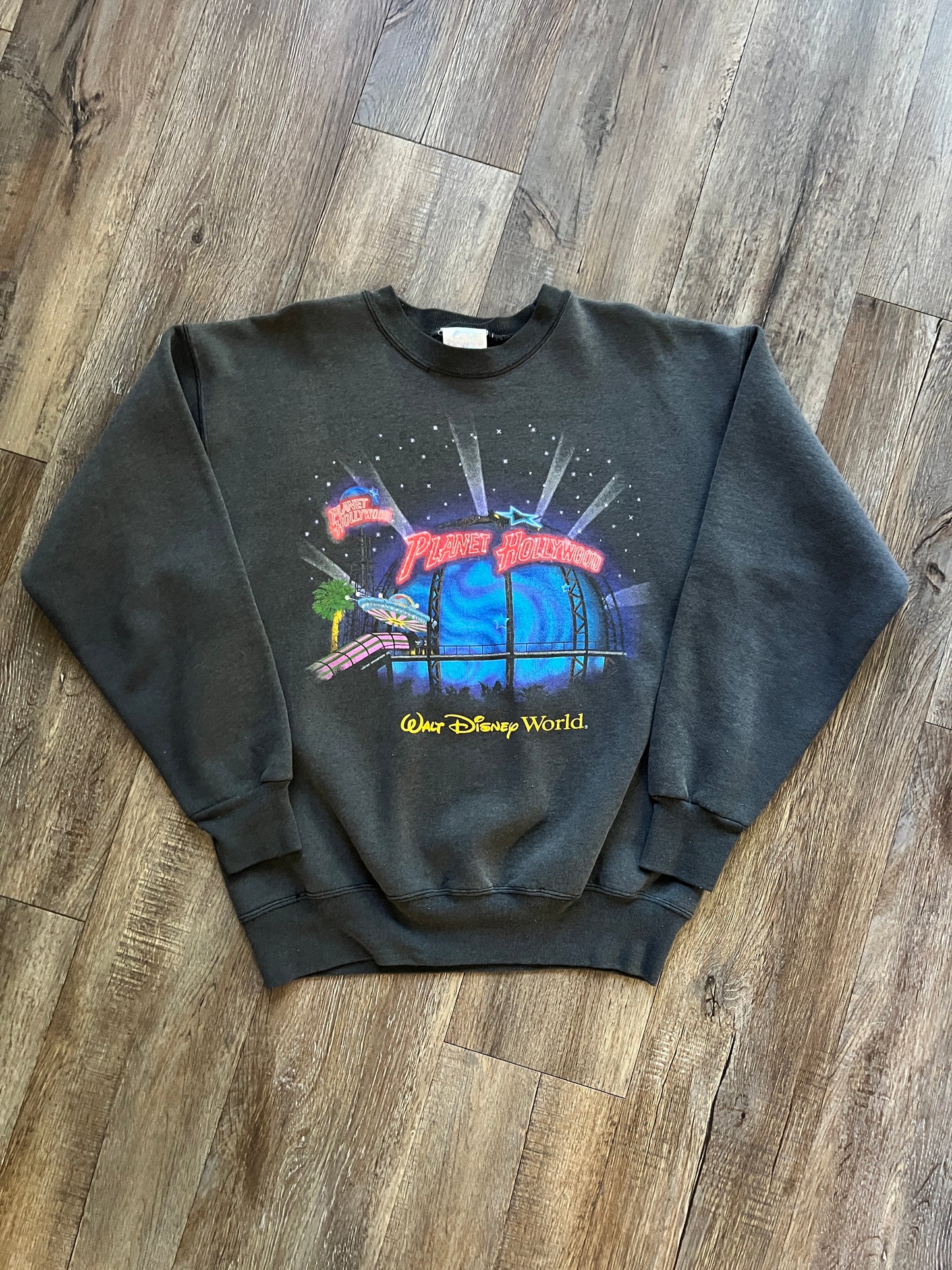 734 -Black Planet Hollywood WDW Logo Crewneck