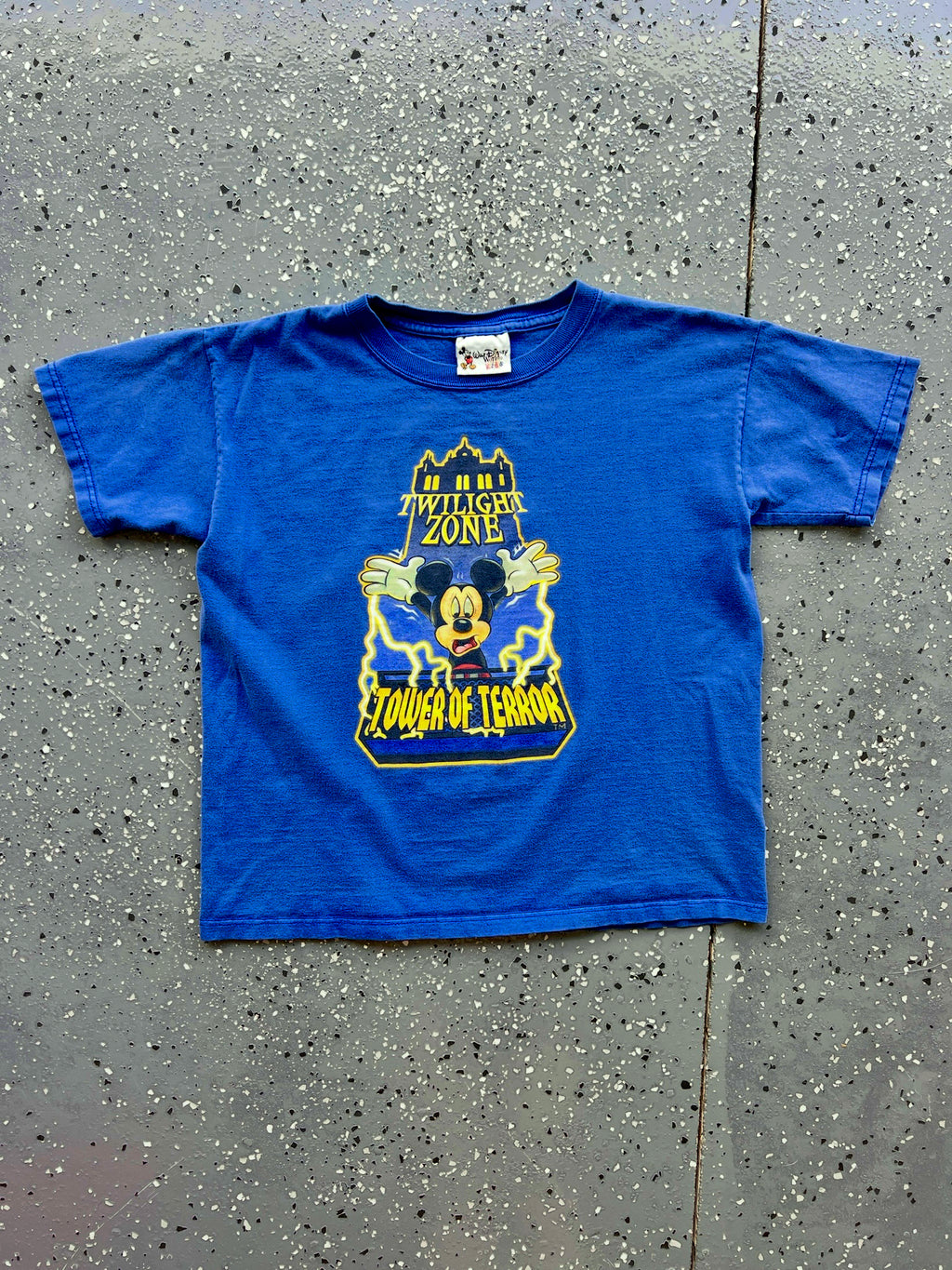 1427 - Blue Twilight Zone Tower of Terror I Survived Mickey Tee - YL
