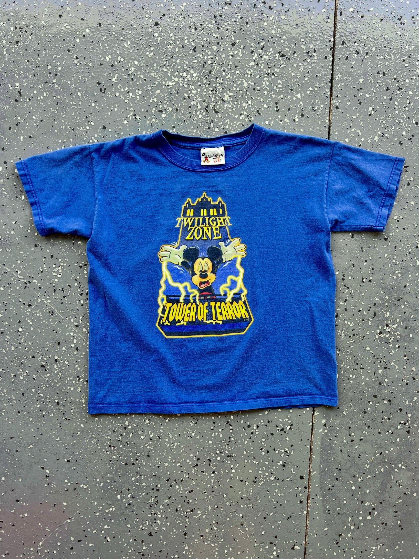 1427 - Blue Twilight Zone Tower of Terror I Survived Mickey Tee - YL