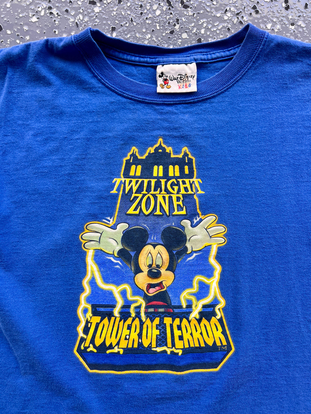 1427 - Blue Twilight Zone Tower of Terror I Survived Mickey Tee - YL
