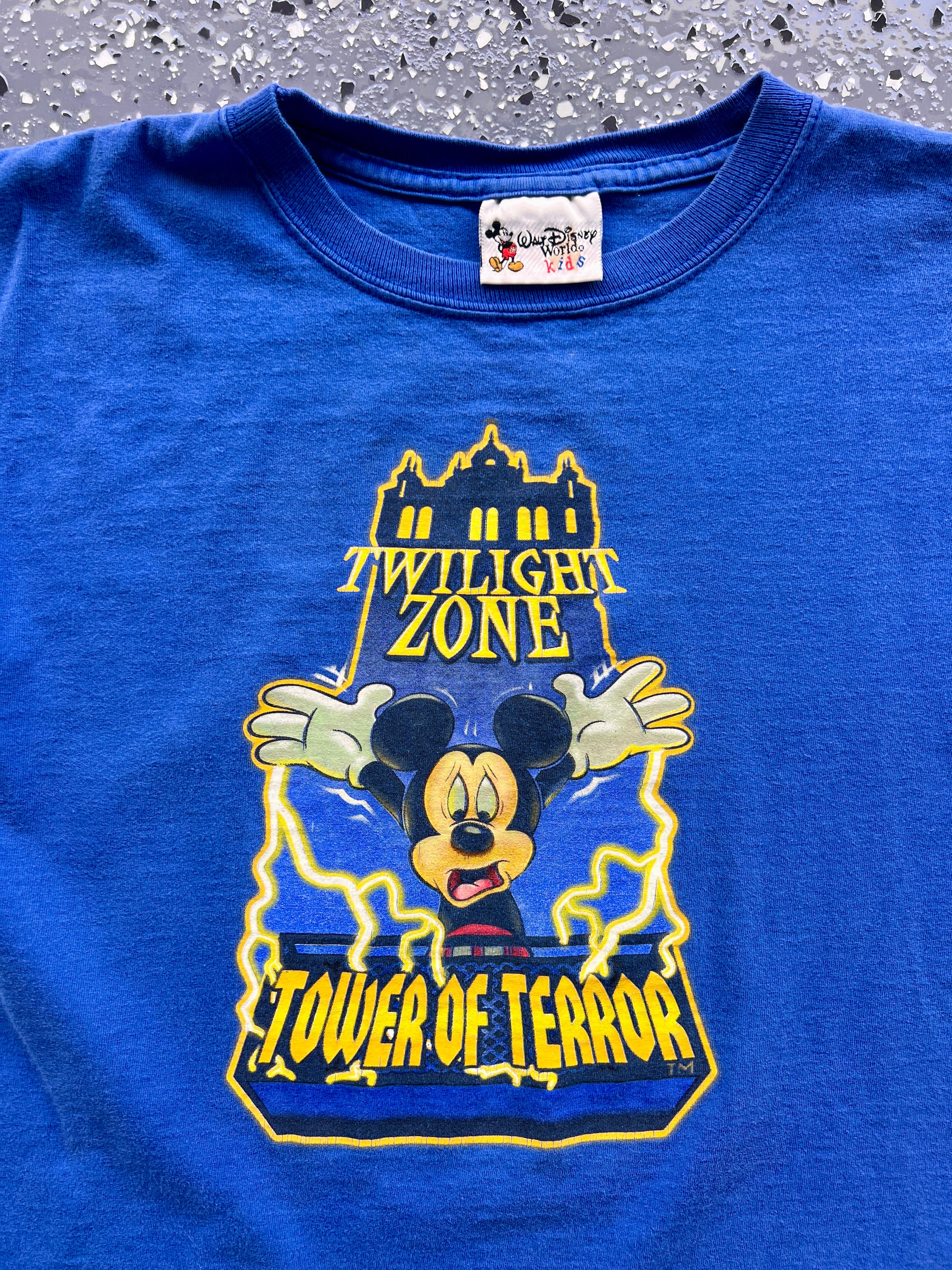1427 - Blue Twilight Zone Tower of Terror I Survived Mickey Tee - YL