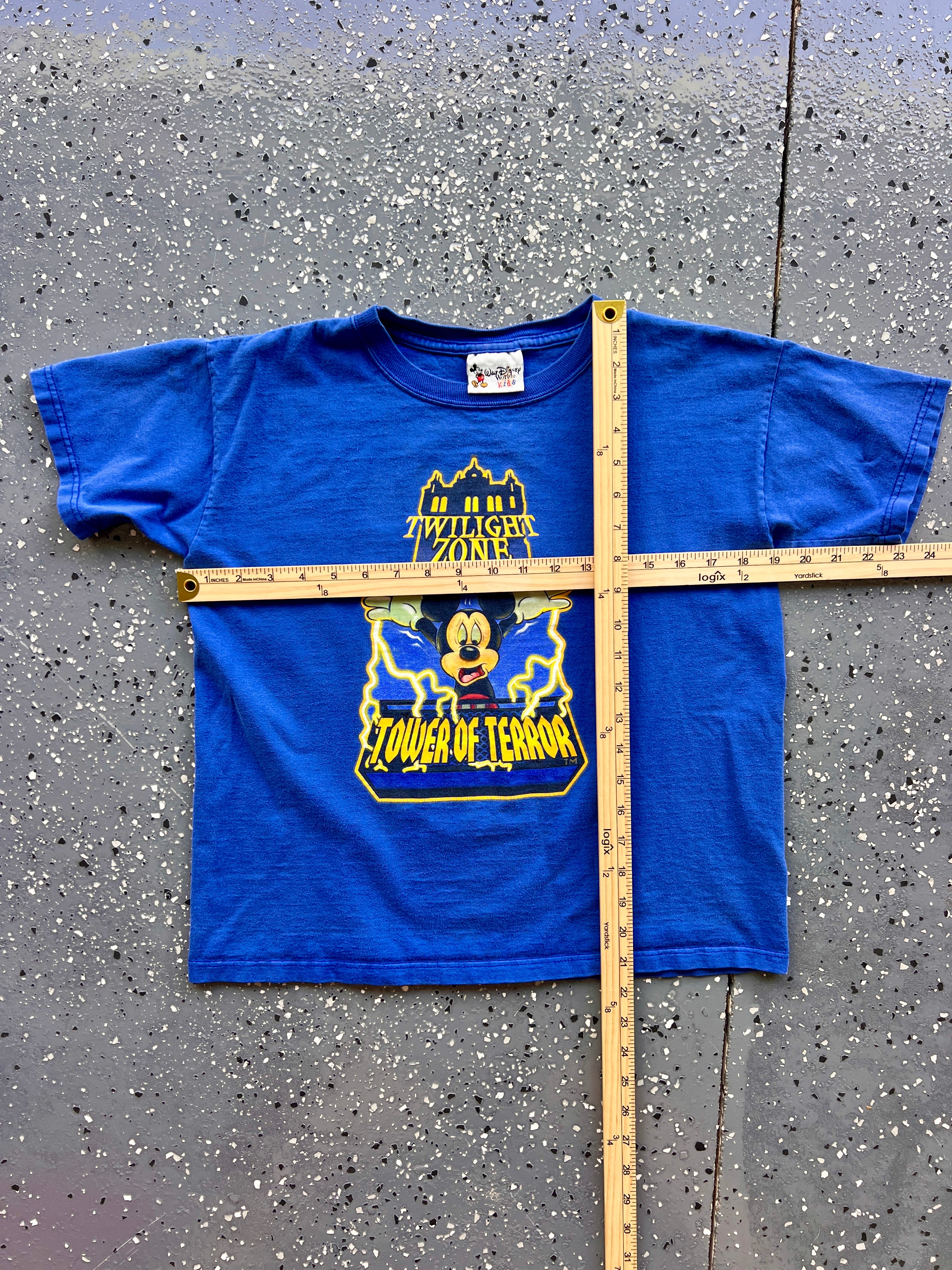 1427 - Blue Twilight Zone Tower of Terror I Survived Mickey Tee - YL