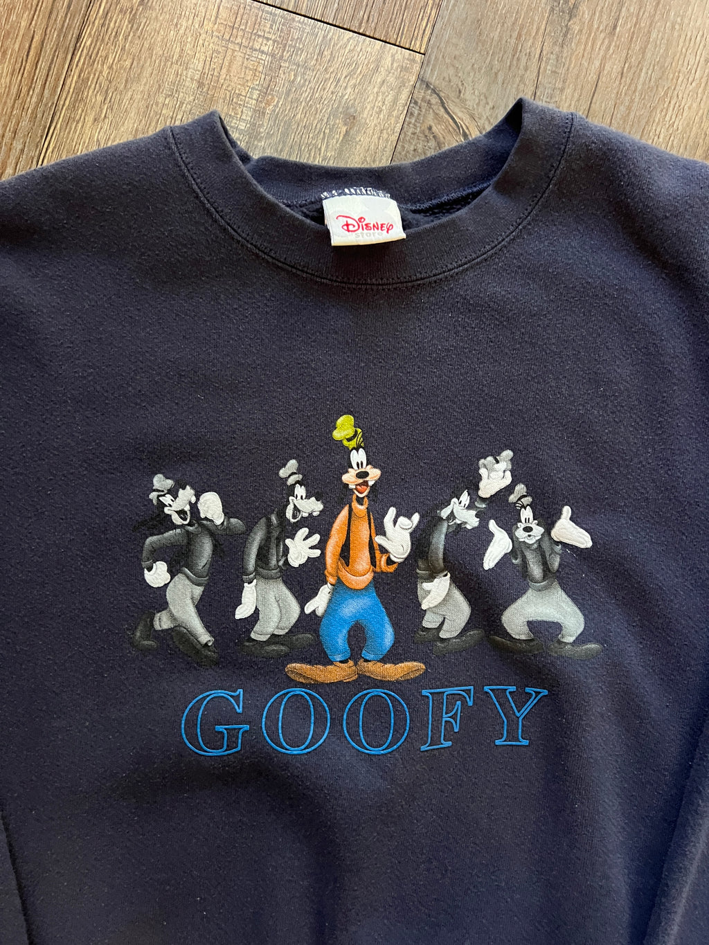 737 -Black Goofy Crewneck - L