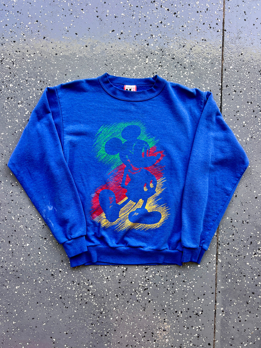 1439 - Blue Mickey Silhouette Sketch Crewneck - NT/S