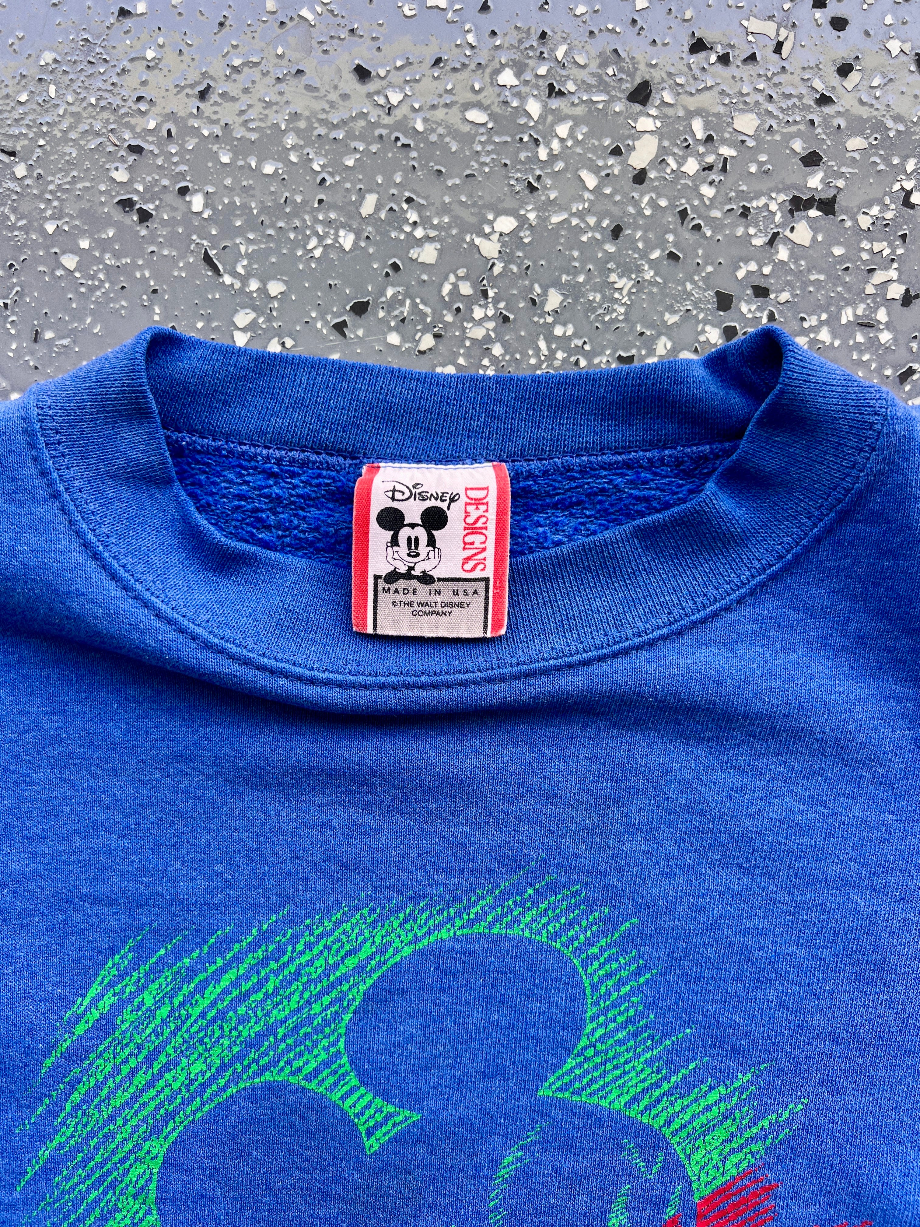 1439 - Blue Mickey Silhouette Sketch Crewneck - NT/S