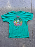 1403 - Teal Single Stitch  Polynesian Resort Tee - L