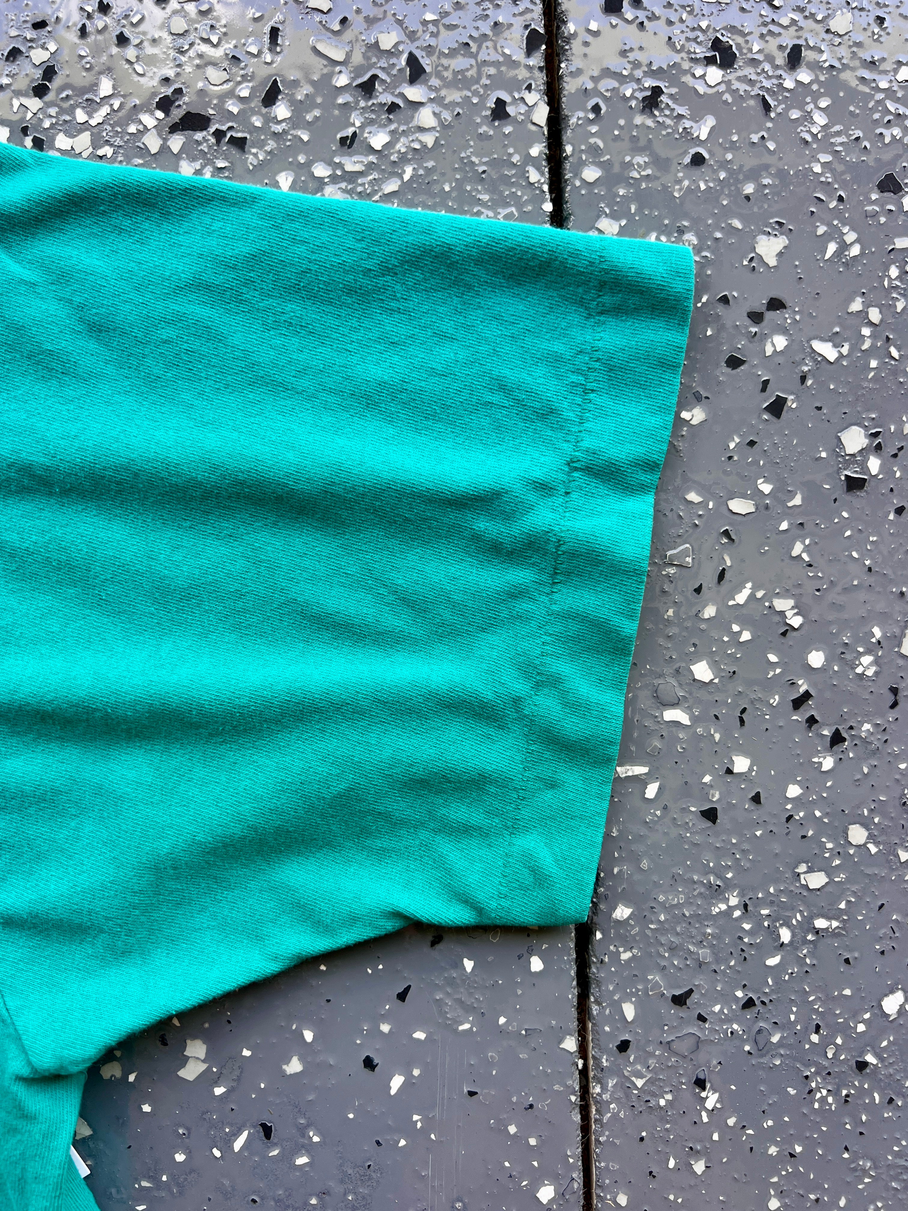 1403 - Teal Single Stitch  Polynesian Resort Tee - L