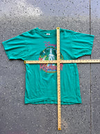 1403 - Teal Single Stitch  Polynesian Resort Tee - L