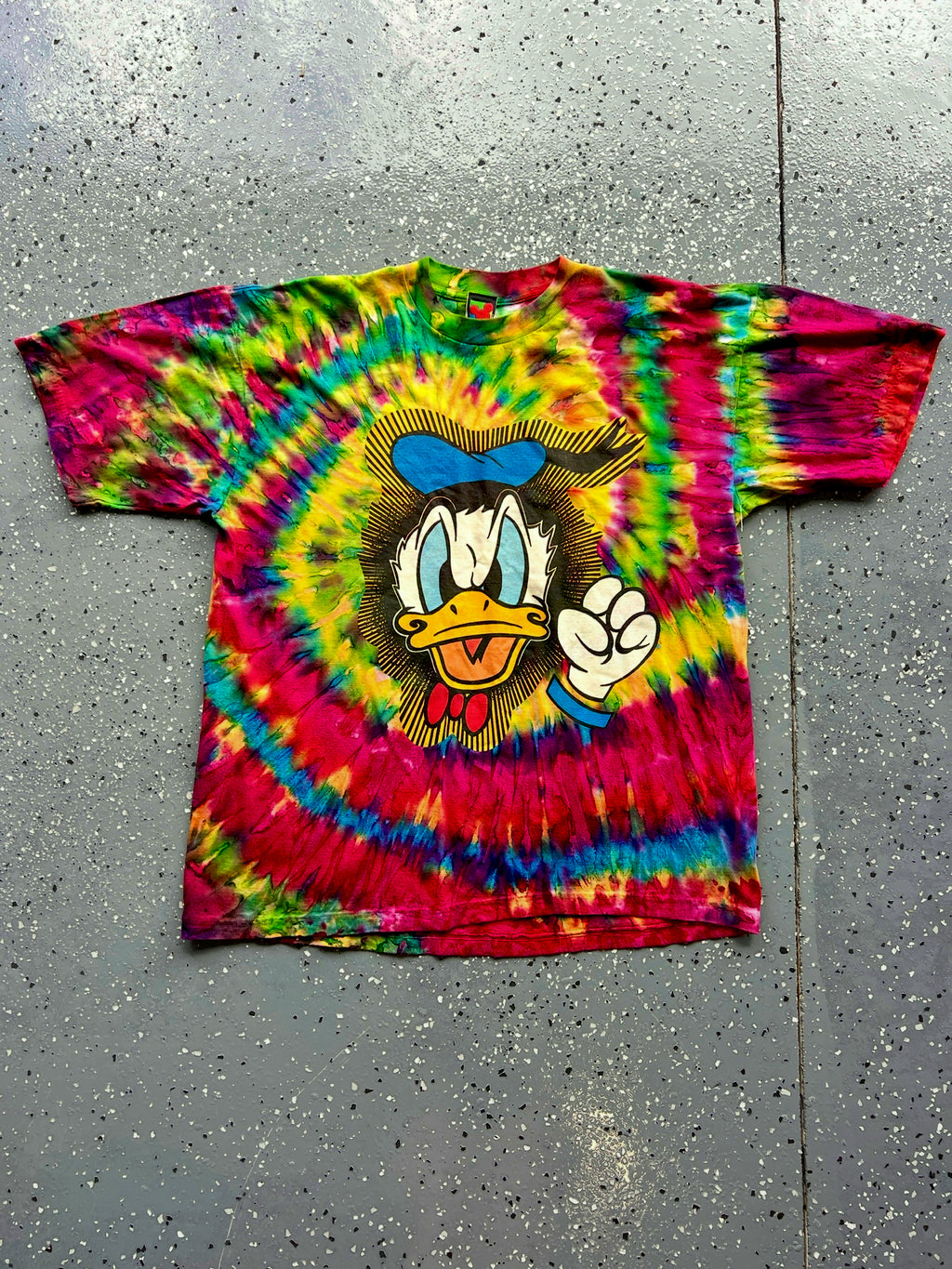 1426 - Tie-Dye Angry Donald Tee - XL