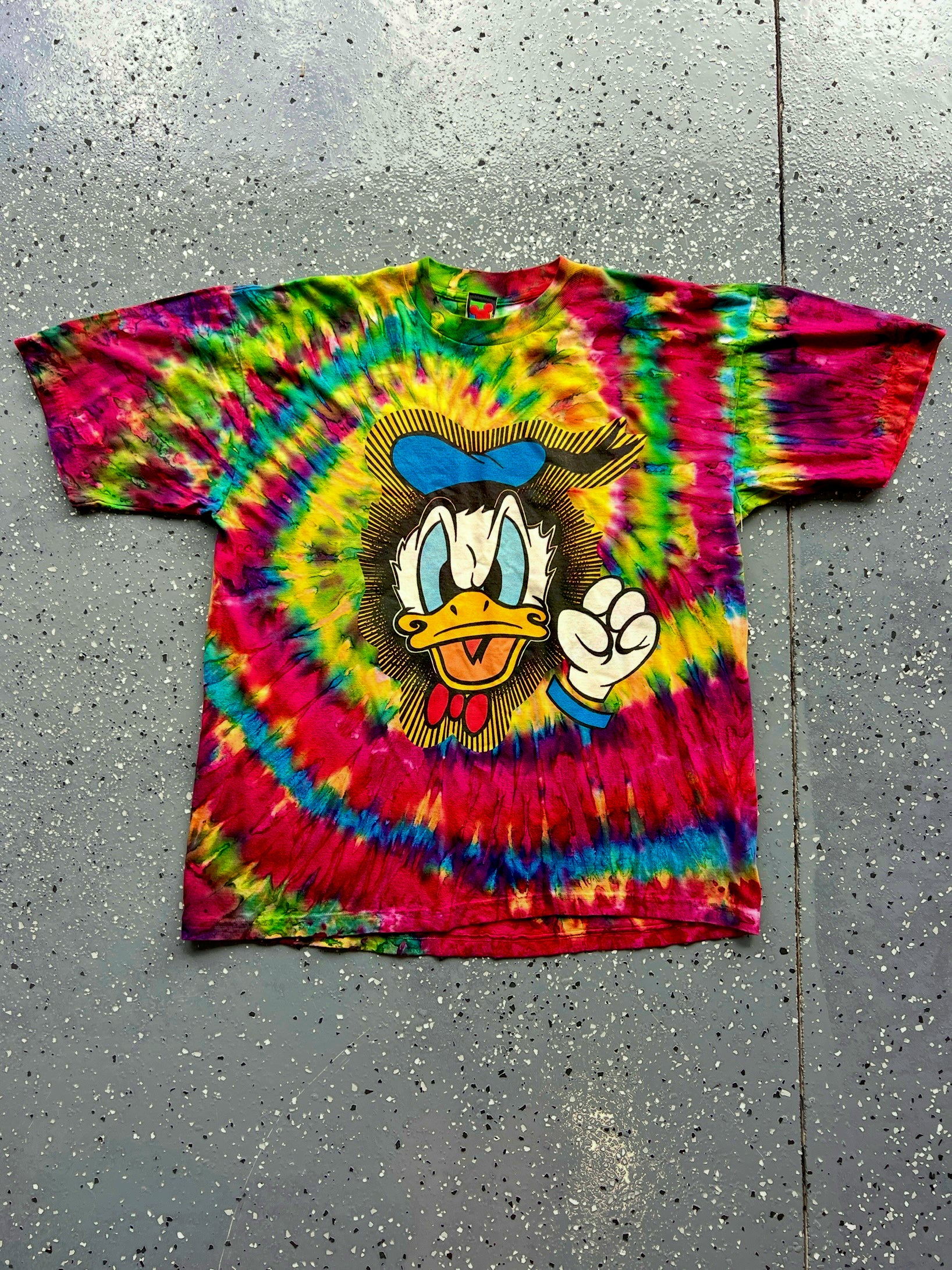 1426 - Tie-Dye Angry Donald Tee - XL