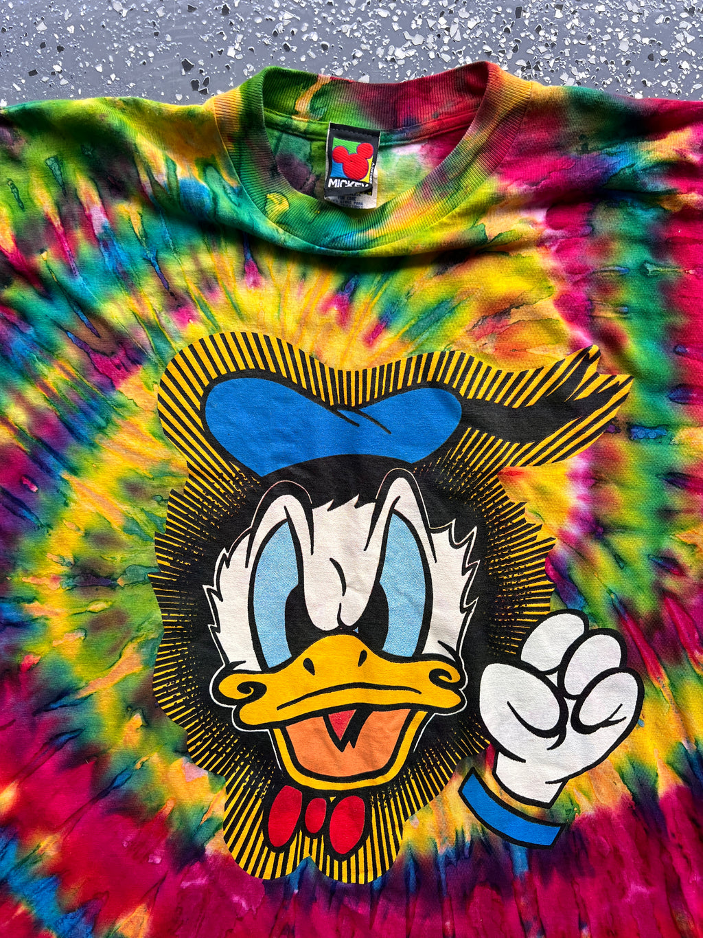 1426 - Tie-Dye Angry Donald Tee - XL