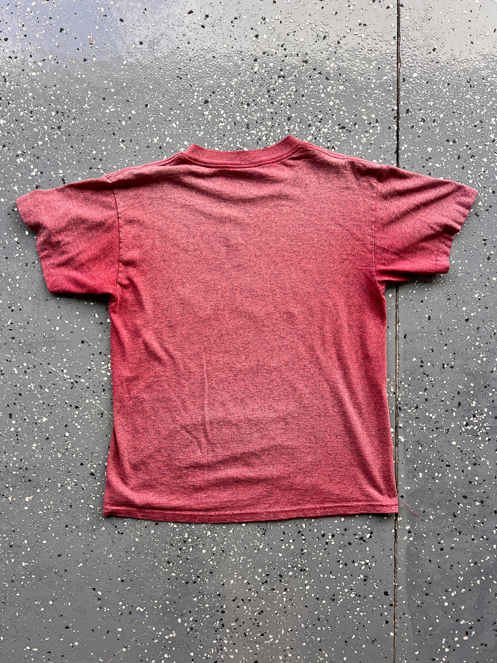 1428 - Burgundy Washed Mickey, Goofy, & Donald Tee - M