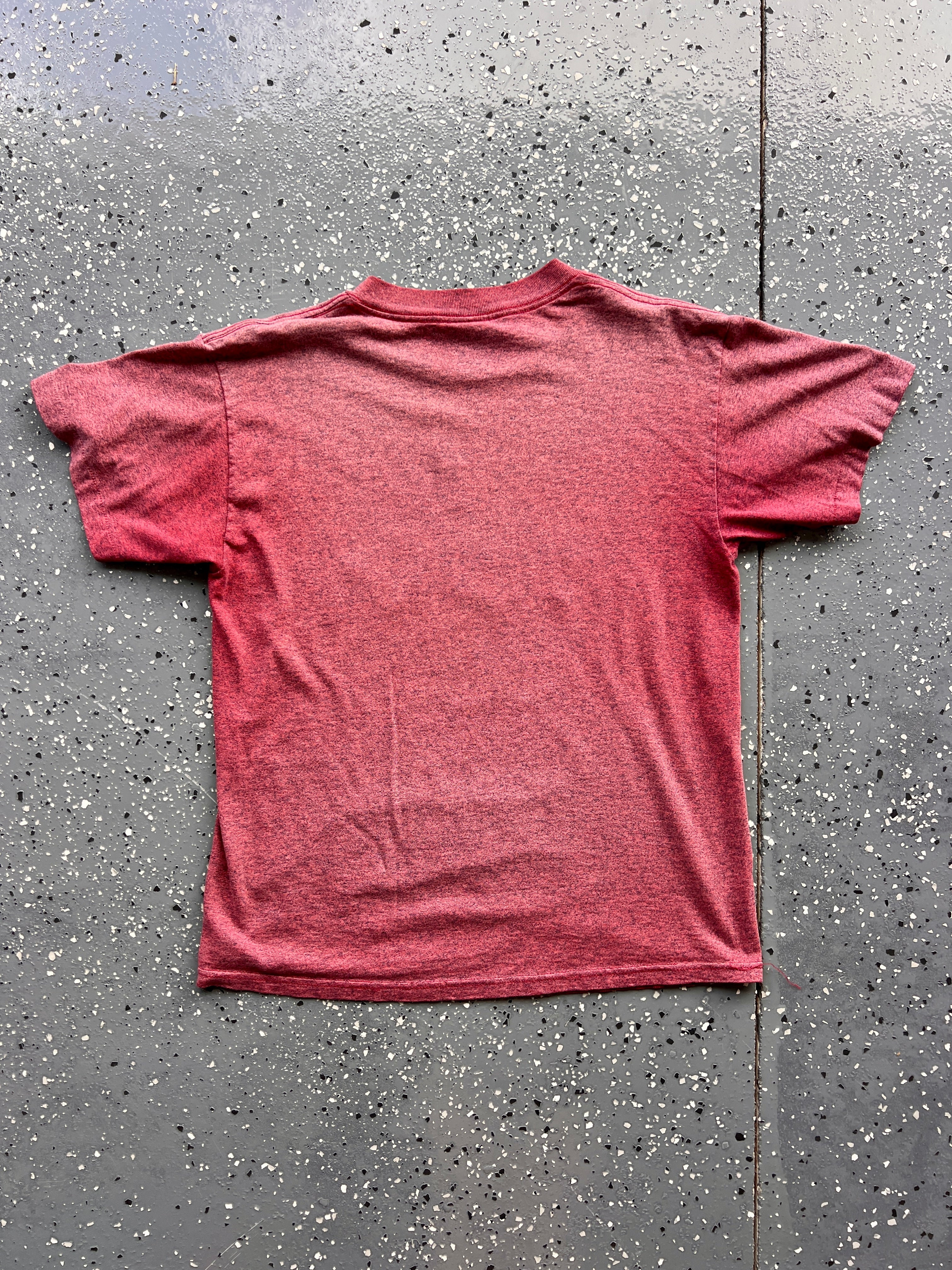 1428 - Burgundy Washed Mickey, Goofy, & Donald Tee - M