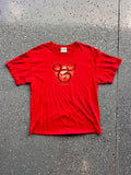 1441 - Red Mushu Dragon Mickey Head Tee - NT/L