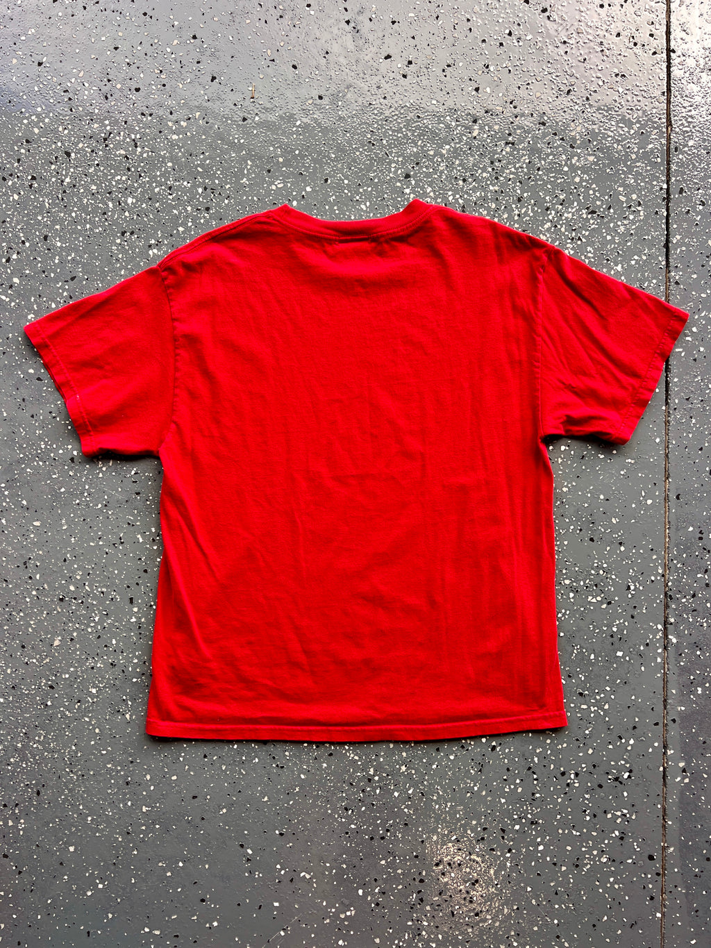 1441 - Red Mushu Dragon Mickey Head Tee - NT/L