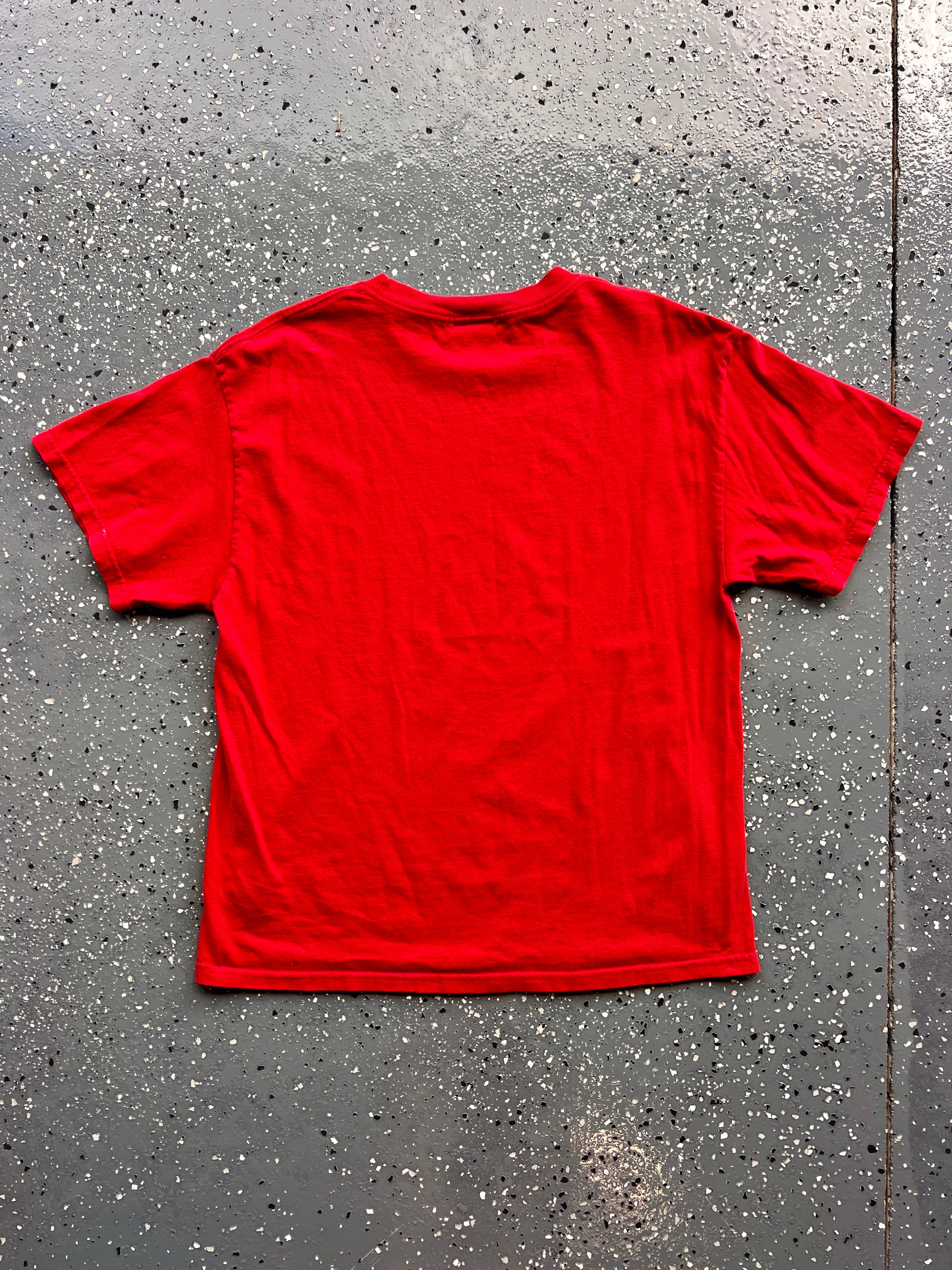 1441 - Red Mushu Dragon Mickey Head Tee - NT/L