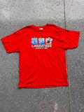 1442 - NWT Red 2003 WDW Run Your Tail Feathers Off Half Marathon Tee - L