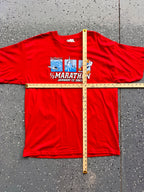 1442 - NWT Red 2003 WDW Run Your Tail Feathers Off Half Marathon Tee - L