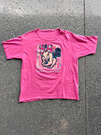 1443 - Pink Minnie Mouse WDW Sketch Logo Tee - NT/M