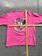 1443 - Pink Minnie Mouse WDW Sketch Logo Tee - NT/M
