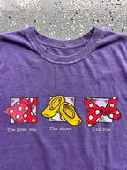 1444 - Purple The Polka Dots, The Shoes, The Bow Minnie Mouse Tee - NT/M