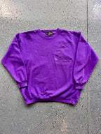 1445 - Purple Embossed Goofy Crewneck - NT/L