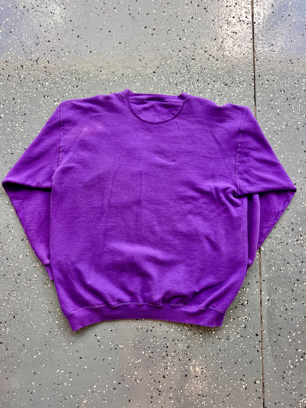 1445 - Purple Embossed Goofy Crewneck - NT/L