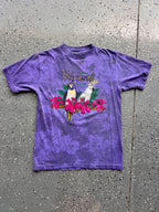 1446 - Purple Polynesian Resort Bird Flowers Tee - NT/M