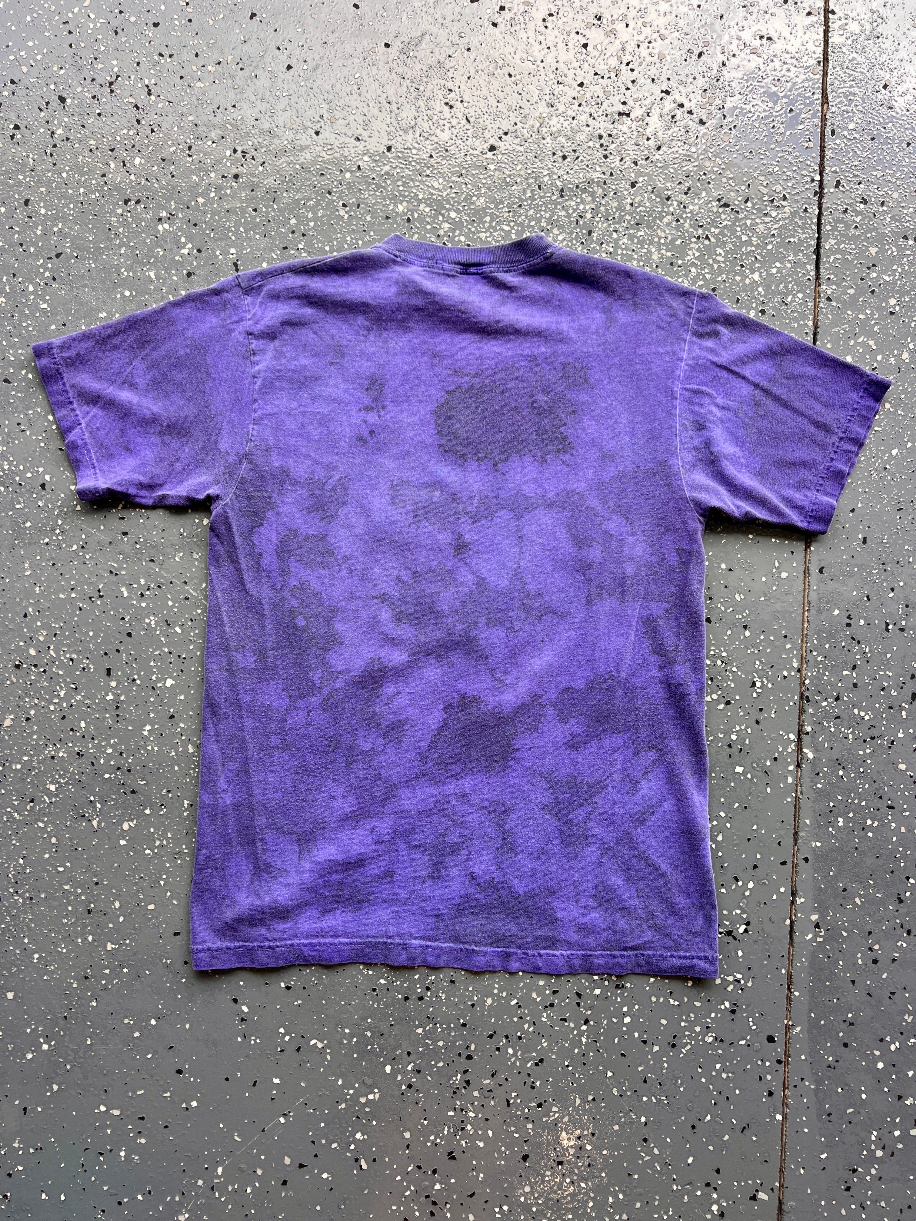 1446 - Purple Polynesian Resort Bird Flowers Tee - NT/M