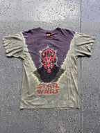 1447 - Blue & Grey Tie-Dye Darth Maul Star Wars Tee - M