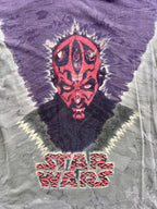 1447 - Blue & Grey Tie-Dye Darth Maul Star Wars Tee - M