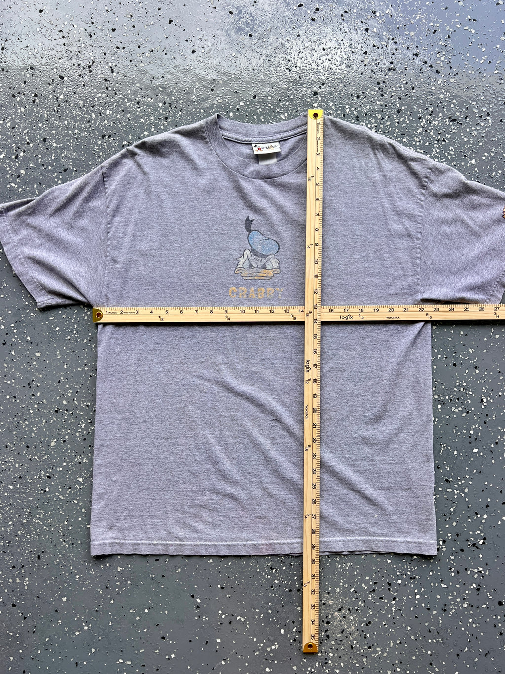 1448 - Heather Grey PhilarMagic Donald Crabby Yet Loveable Tee - NT/XL