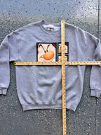 1449 - Heather Grey Grumpy Box Crewneck - L