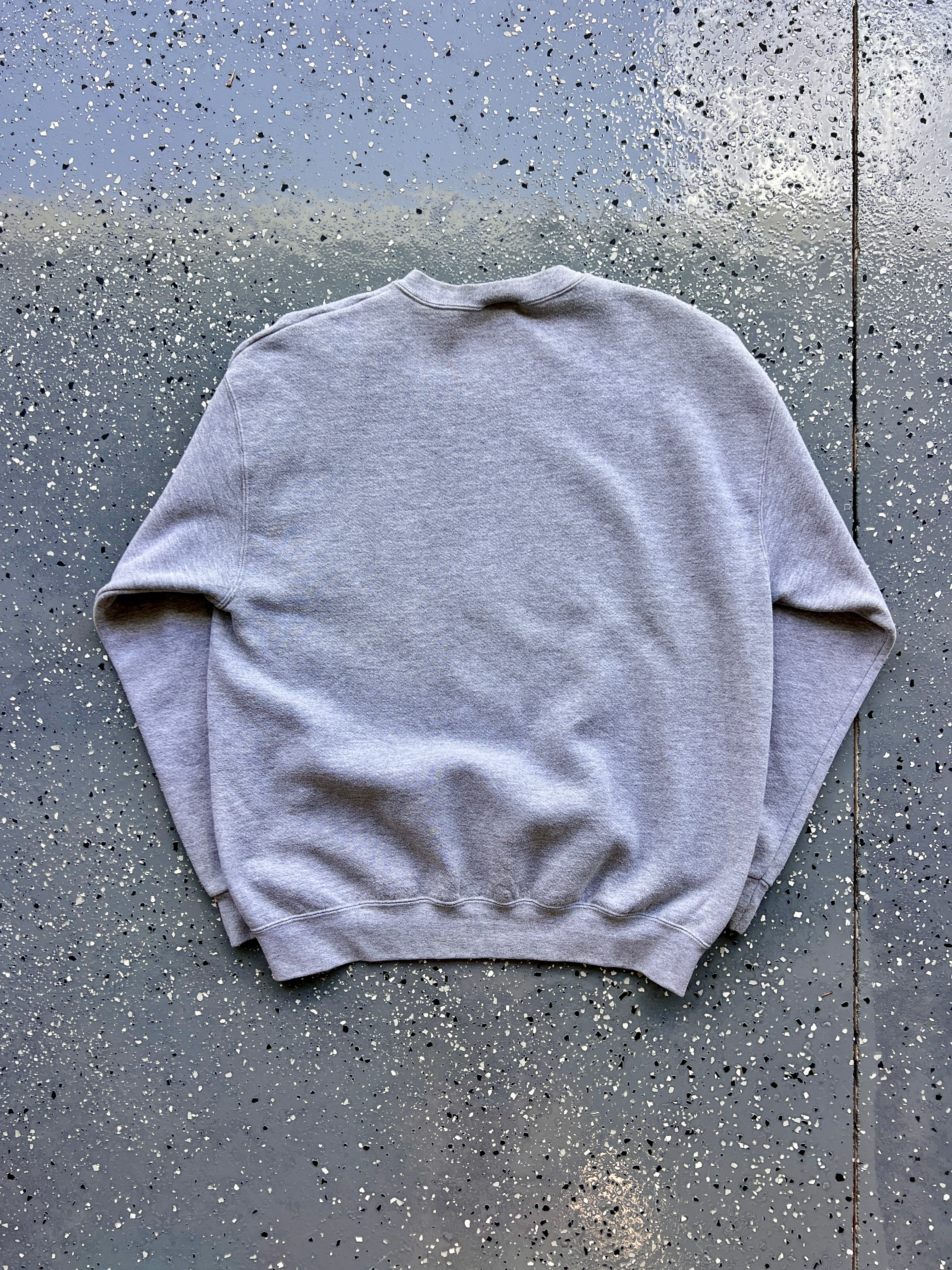 1449 - Heather Grey Grumpy Box Crewneck - L