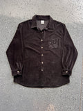 1452 - Black The Disney Store Courdoroy Embroidered Mickey Pocket Button Up - NT/2XL
