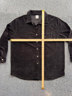 1452 - Black The Disney Store Courdoroy Embroidered Mickey Pocket Button Up - NT/2XL