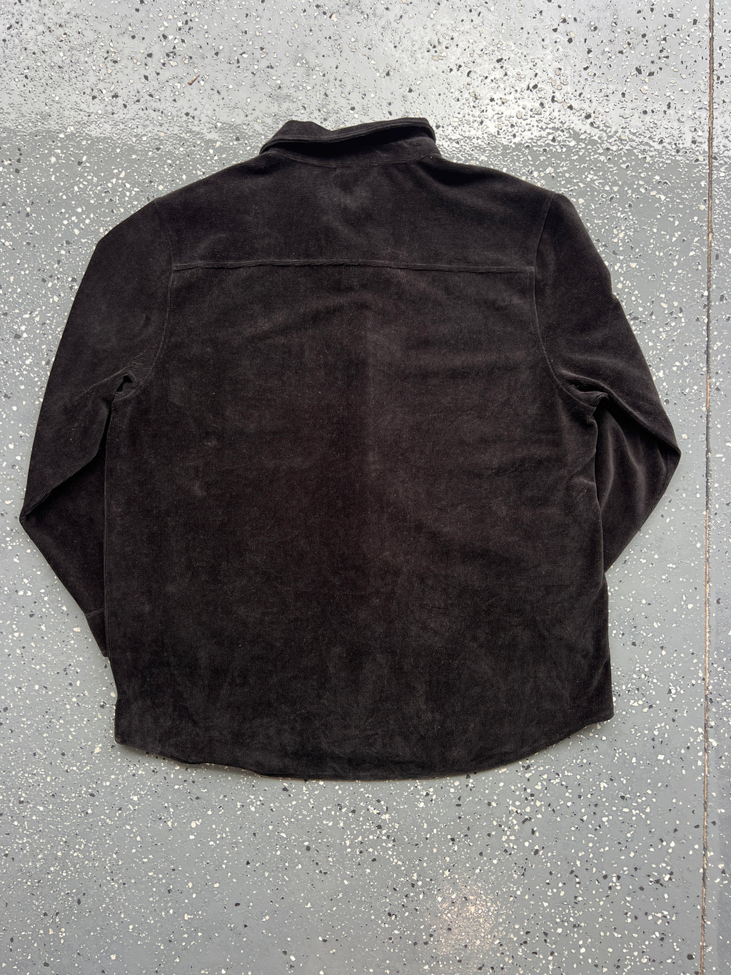 1452 - Black The Disney Store Courdoroy Embroidered Mickey Pocket Button Up - NT/2XL
