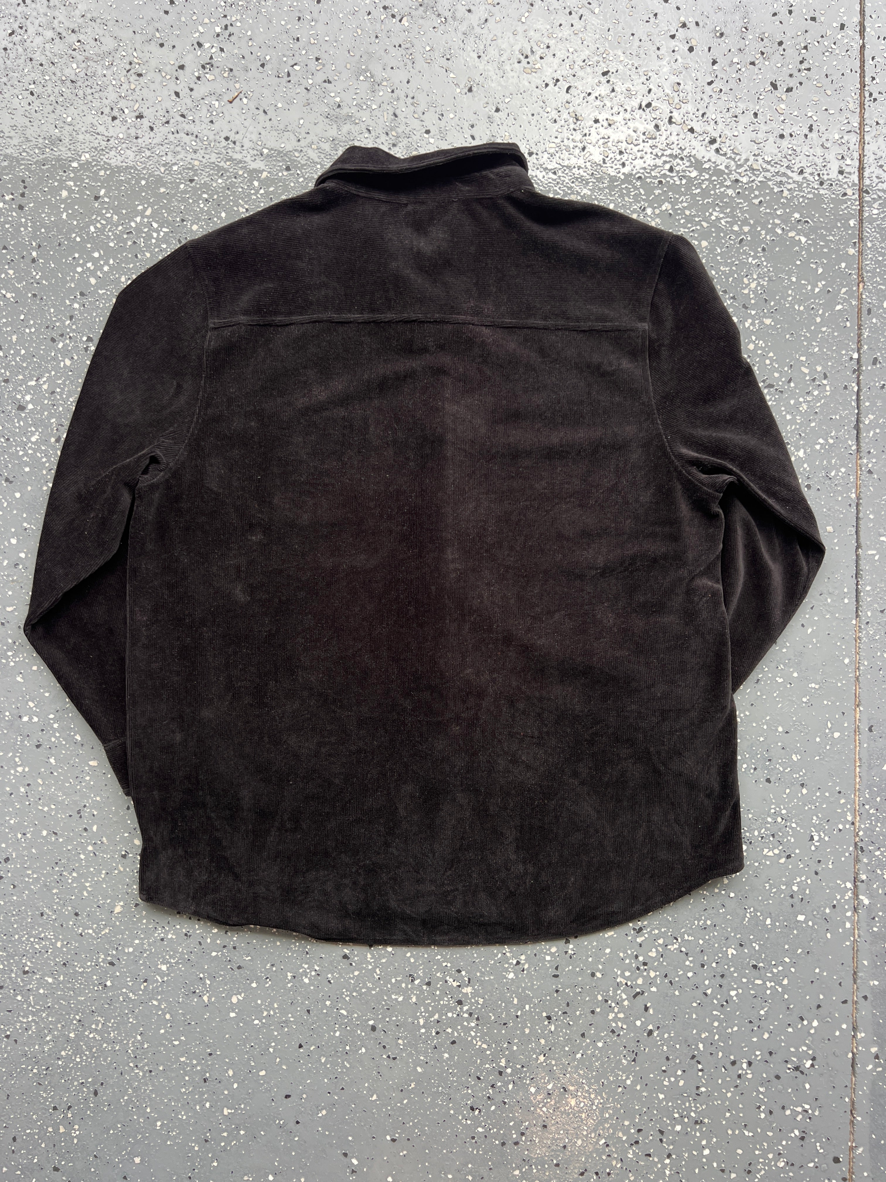 1452 - Black The Disney Store Courdoroy Embroidered Mickey Pocket Button Up - NT/2XL