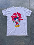 1454 - White Mickey with Bouquet Tee - 2XL