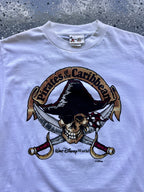 1458 - White Pirates of the Caribbean Tee - M