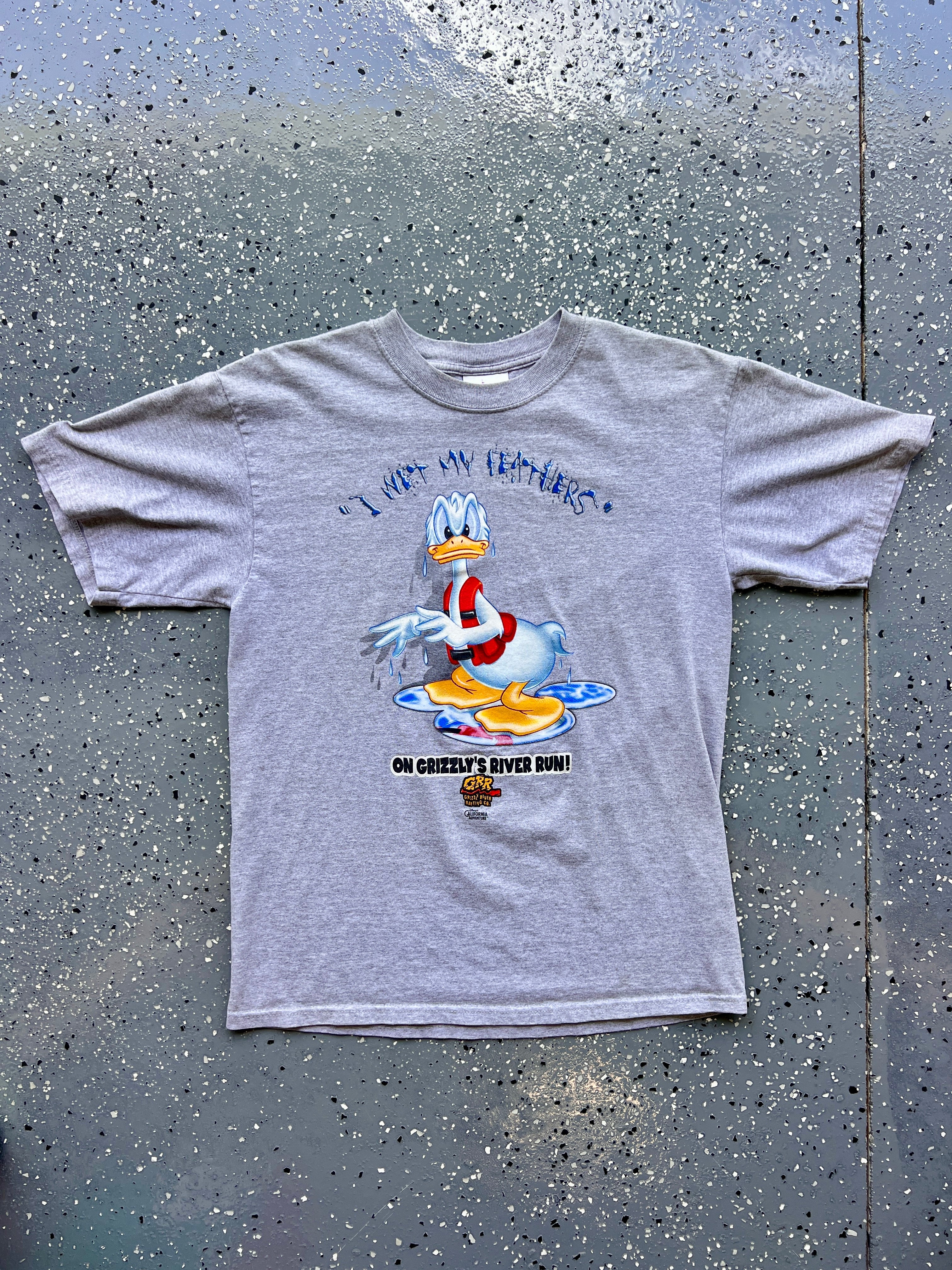 1459 - Heather Grey Donald I Wet My Feathers Grizzly River Run Tee - M