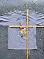 1459 - Heather Grey Donald I Wet My Feathers Grizzly River Run Tee - M