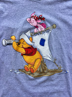 1460 - Heather Grey Pirate Piglet & Sailor WTP Tee - XL