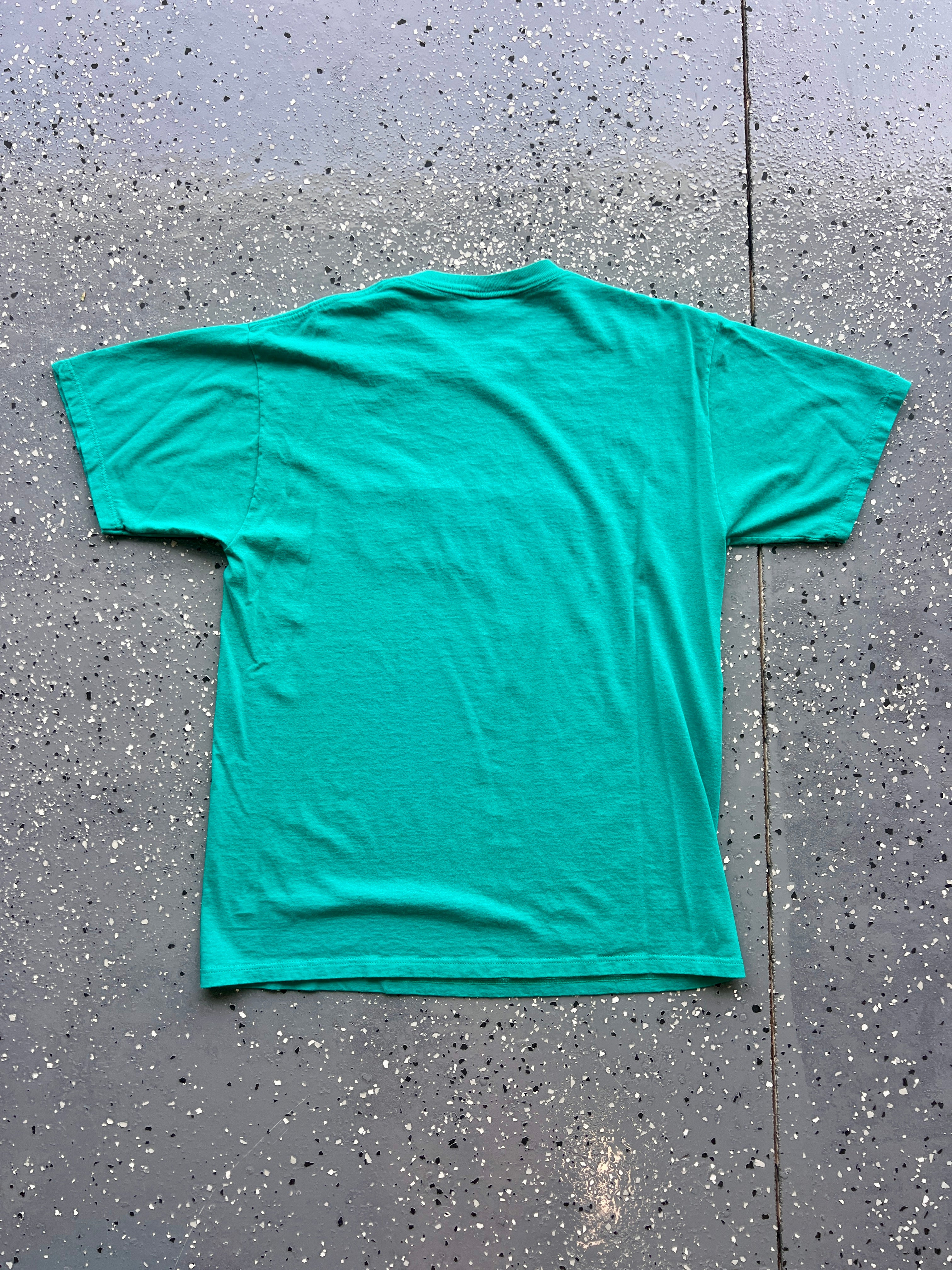 1462 - Green Embroidered Mickey Tee - L