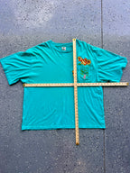 1407 - Green Embroidered WTP & Tigger Sunflower Pocket Tee - 2XL
