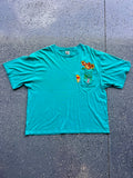 1407 - Green Embroidered WTP & Tigger Sunflower Pocket Tee - 2XL